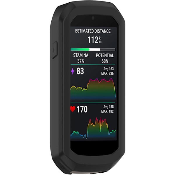 Kompatibel med Garmin Edge 1050 Skyddsfodral Smartwatch Silikon Skyddsfodral Skal Skydd Smartklocka Tillbehör (Svart