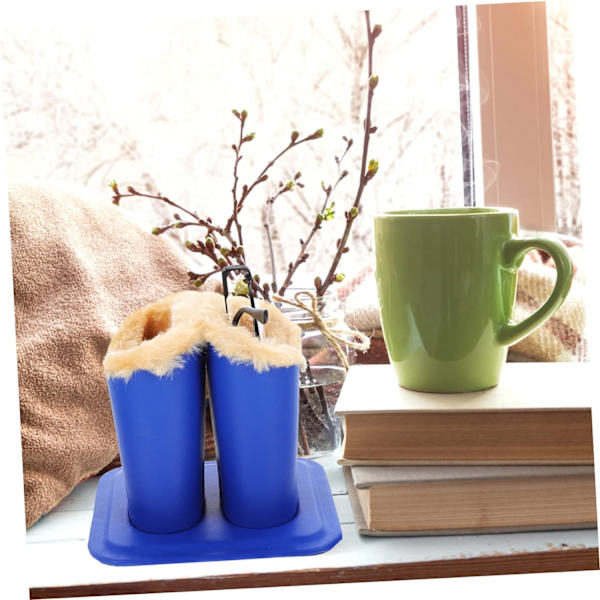 2 stk. Kikkert Holder Bordplade Brille Kop Natbord Brille Holder Fuzzy Briller Stativ Brille Etui Pu Læder Brille Etui Klud Briller