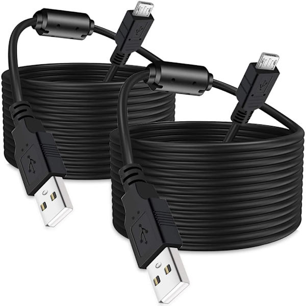 2-pakning 10 fot Ps4-kontrollerladekabel