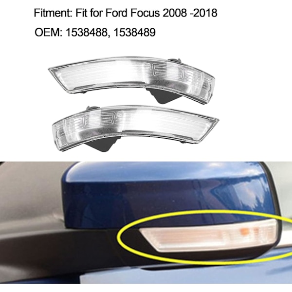 2 st LED-blinkers för Ford Focus 08-18