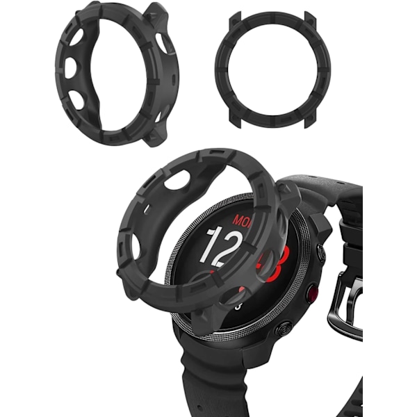 Skal för Polar Vantage M3, Smartwatch Skydd TPU Material, Lätt att Installera, Fallsäker, Mjukt, Skyddande Skal för Polar Vantage M3 (Svart) Svart