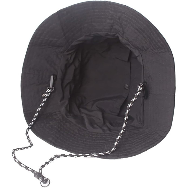 Reversibel solhatt med bred brätte, unisex, med rem, hopfällbar sommarhatt