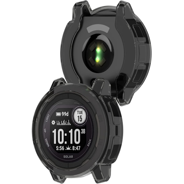 Kompatibel med Garmin Instinct 2 Skyddsfodral, Smartwatch TPU Transparent Skyddsfodral Skal för Garmin Instinct 2 2