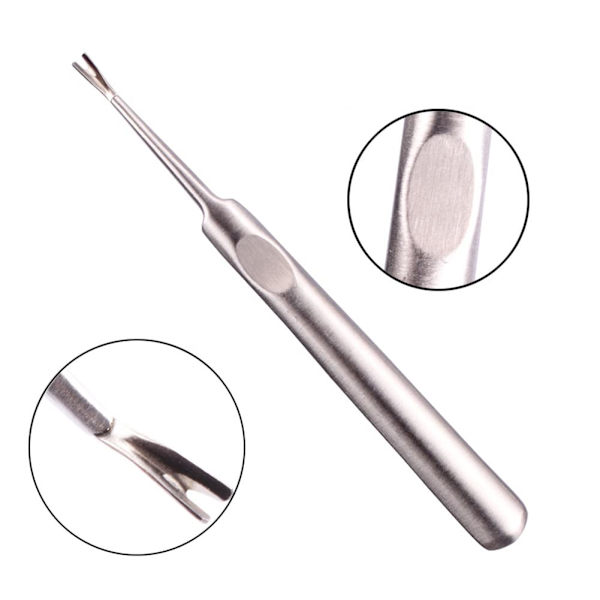 Rostfritt stål Professionell Nagel- och nagelbandstrimmer Pusher Remover