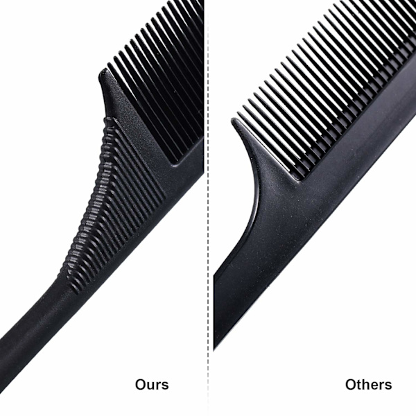 Leinuosen 3-pakke halekam karbonfiber rottehalekam sett varme