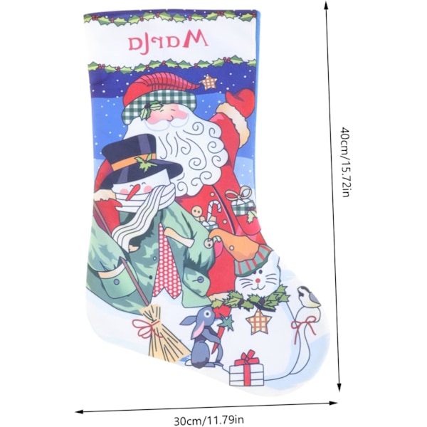 OFFSCH Julstrumpa Hängande Ornament Jul Hängande Strumpor Dekorationer för Julfest Barn Juldekoration Julgran Vacker