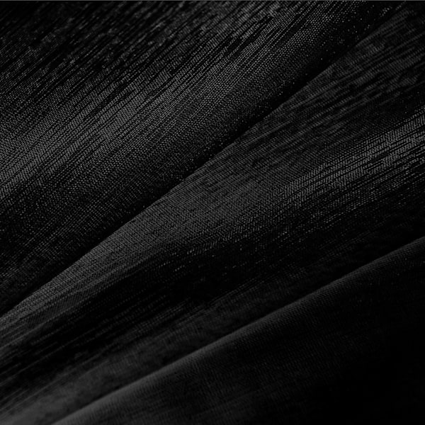 Svarta tyllgardiner 213 cm långa vardagsrum 2 paneler gardiner öljetter gardiner halv tyll moderna svarta skira gardiner sovrum 132x213 cm långa