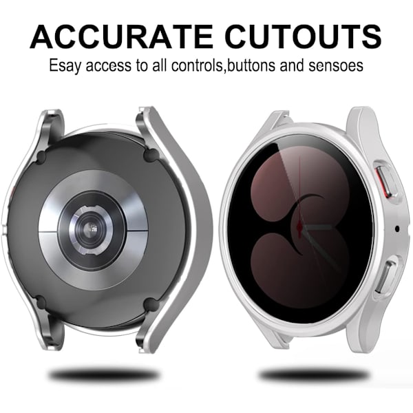 [3+3 Pakke] Privacy Screen Protector Case til Samsung Galaxy Watch 5