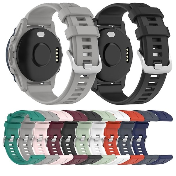 För Garmin Approach S62 22mm Silikon Sportklockarmband WUH Black