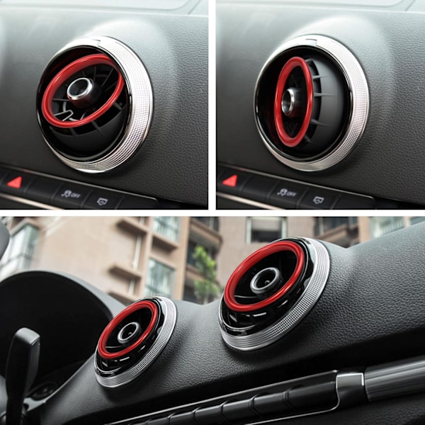 Aluminium AC-ventilationsudløbsringdæksel til Audi A3/S3/RS3