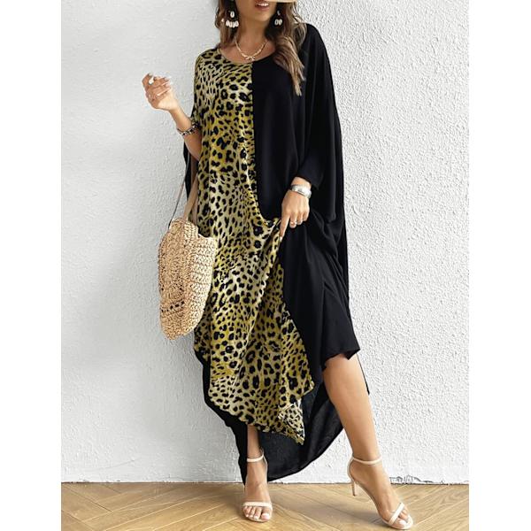 Kvinnors baddräkt Cover Up Etnisk Print Kaftan Strand Maxi Klänningar