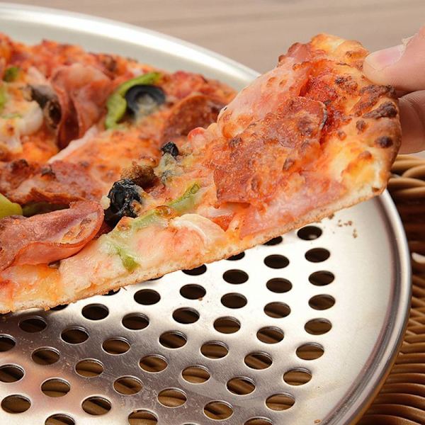 Perforeret pizzabageplade