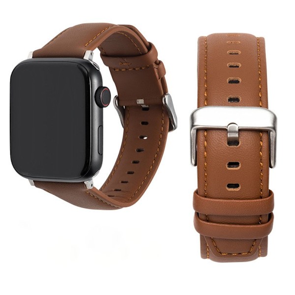 Lærbånd kompatibel med Apple Watch 42mm 44mm 45mm