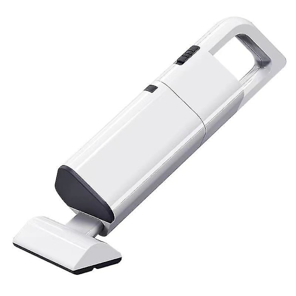 Bilstøvsuger, kraftig håndholdt støvsuger Bærbar våt/tørr batterikapasitet, egnet for hjemmebruk (1 sett, hvit)