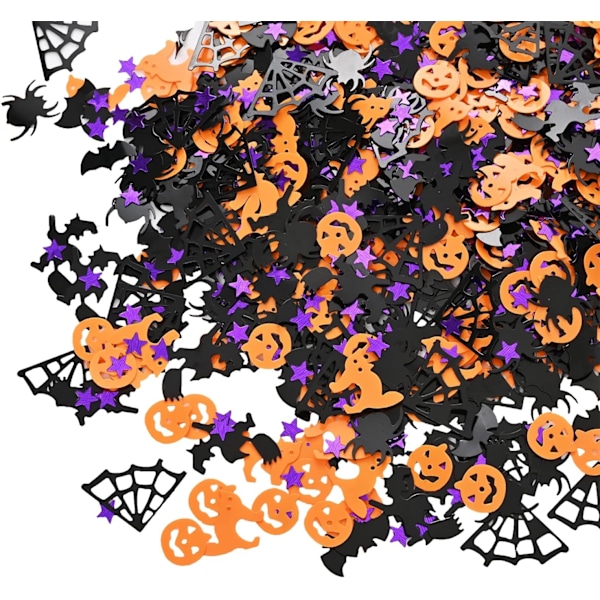 Halloween Konfettiglitter Paljetter - Gresskar Flaggermus Katt Heks Konfetter