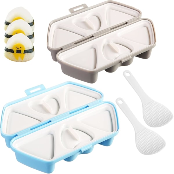 Onigiri-form - 2 st Non-Stick Sushi Rice Ball Maker och Bento-form