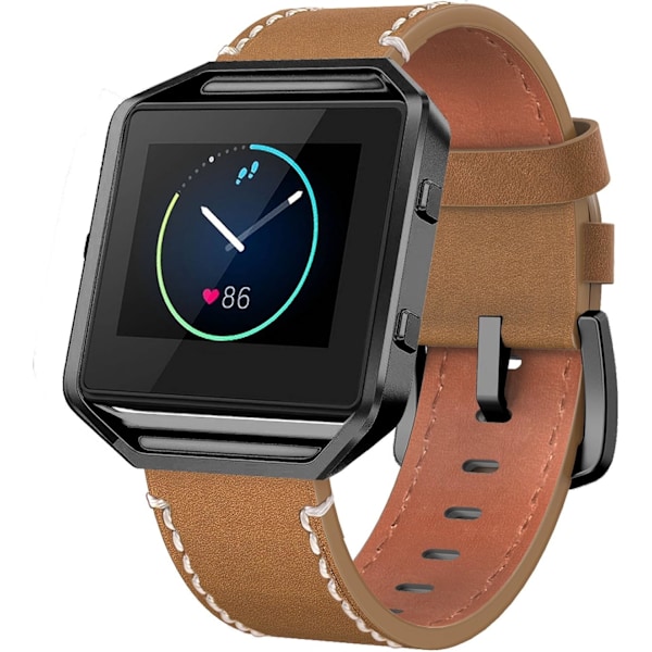 Äkta läderband kompatibla med Fitbit Blaze Smart Watch