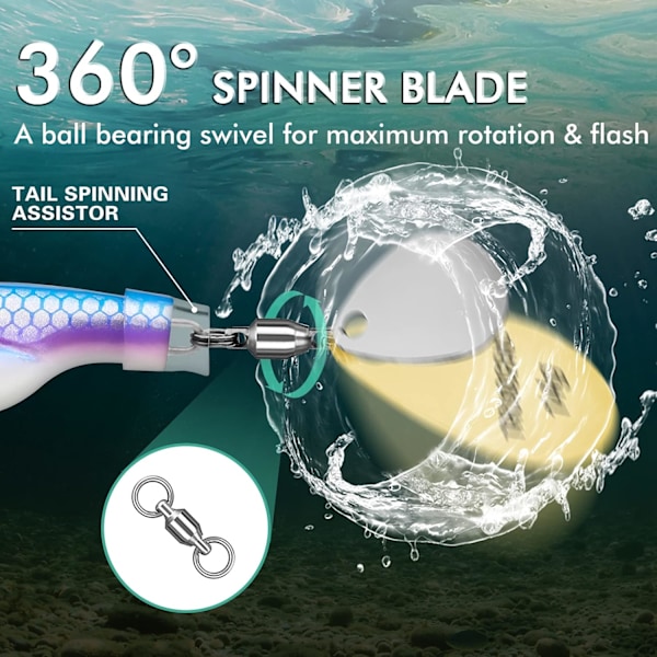 Isfiske lokker, Minnow hale fiskespinner agn med kobber