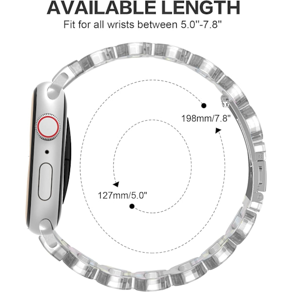 Kåda klockarmband Kompatibel med Apple Watch Band 38mm 40mm 41mm,