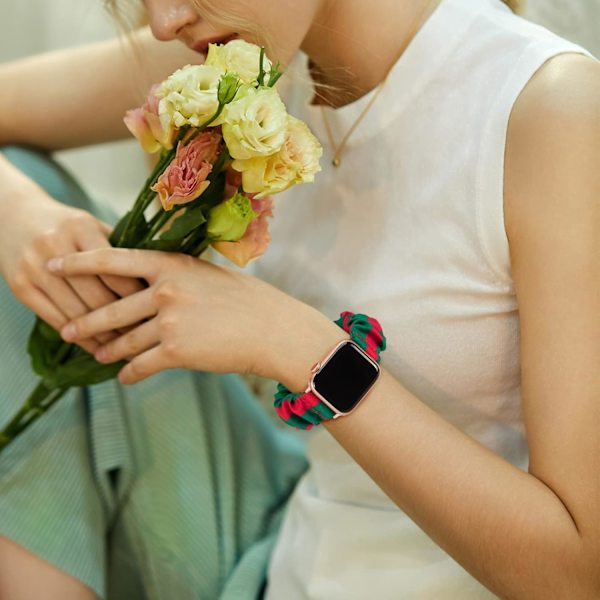 Kompatibel med Apple Watch Band Scrunchie 38mm 40mm 41mm