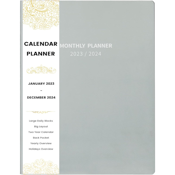 2023-2024 Månedlig Planlægger/Kalender - To års månedlig planlægger