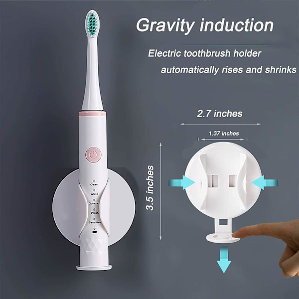 Elektrisk tandborste Gravity Hållare, Auto Lock & Release Hållare, Stativ