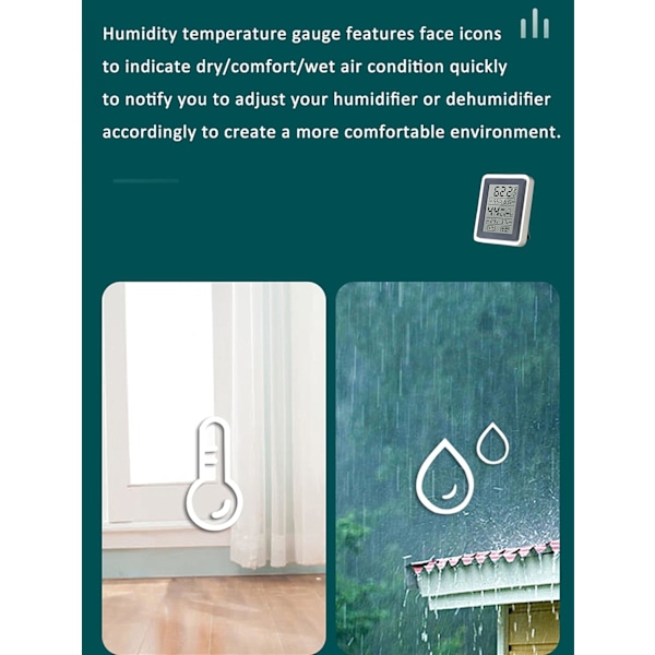 Hushållstermometer inomhus. Hygrometer. Hushåll