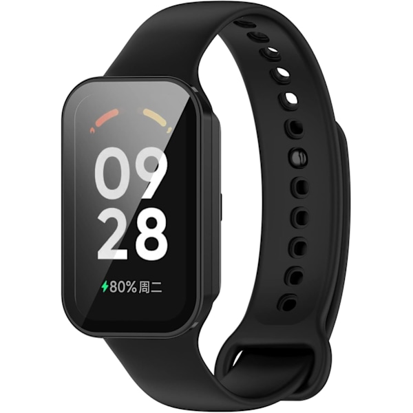 Skärmskydd Avsett för Xiaomi Mi Redmi Smart Band 2 Fodral Smartwatch Tillbehör Fullt Skyddande Skärmskydd Fodral för Redmi Smart