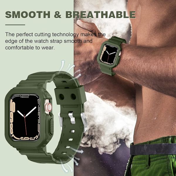 Kompatibel med krystalklare Apple Watch-rem, 45 mm 44 mm