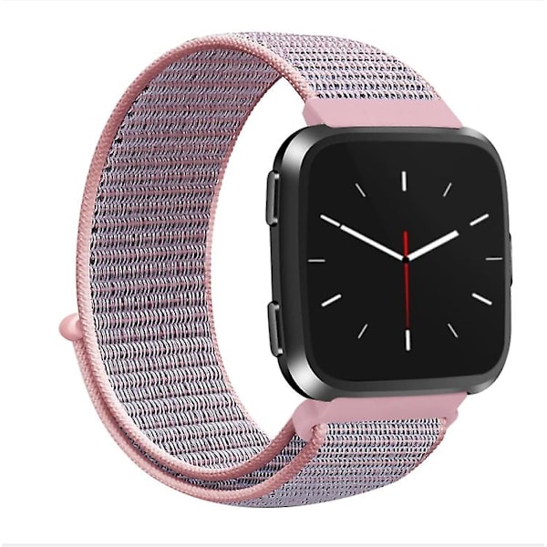Universal nylonrem til Fitbit Versa 1 / 2 Sandy Pink
