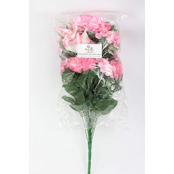 Vårbusk Kunstige Hortensia Blomster, Rosa-Lilje
