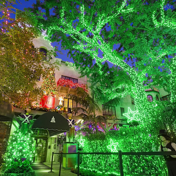 250 LED gröna ljusslingor, 82 fot St Patrick's Day genomskinlig tråd 8 lägen gröna julgransljus utomhus, plugga in vattentäta blinkande ljusslingor för