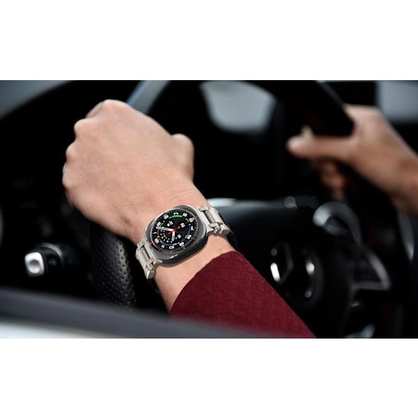 Mjukt silikonband för   Galaxy Watch Ultra 47 män kvinnor, brett robust slitstarkt silikonband med ny uppgraderad metalladapter, vattentätt andningsbart