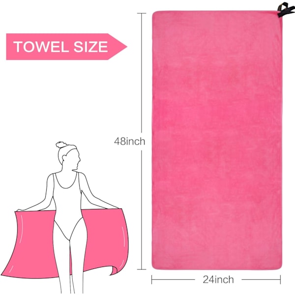 Mikrofiber Gym Badlakan Ultra Mjuk Resa Camping Handduk Super