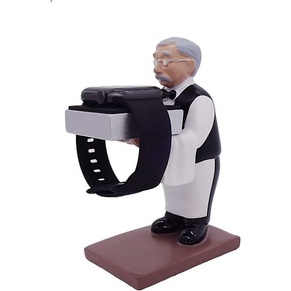 Liangnv Watch Holder Kreativ Butler Opladestander Dock Til Apple Iwatch Series Skrivebord Resin Dcor Opladestation Base