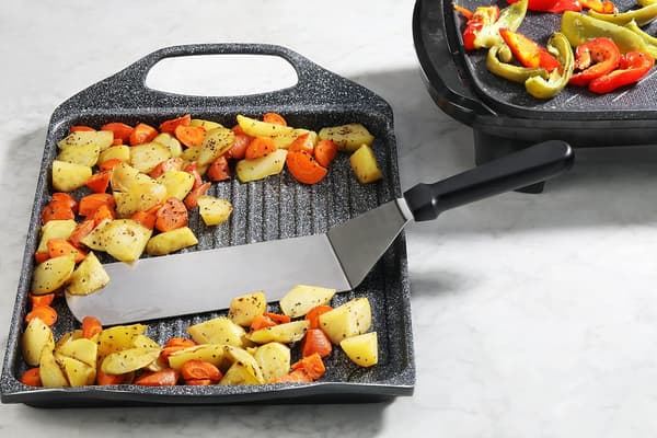 wxsp Sort spatel i rustfrit stål - Teppanyaki spatel - Udendørs grillning - 37