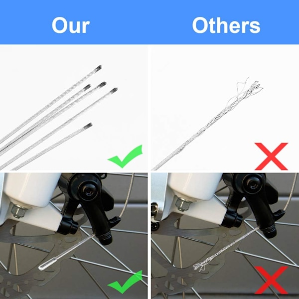 Premium cykels bremsekabel sæt (10 stk.)