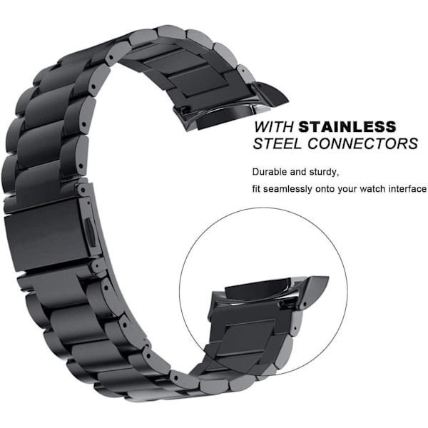 Kompatibel med Gear S2 Bands Sets, 2 Pack Rustfrit Stål Metal Rem, + Mesh Loop Udskiftningsarmbånd Rem til Gear S2 Sport Smart Watch 2