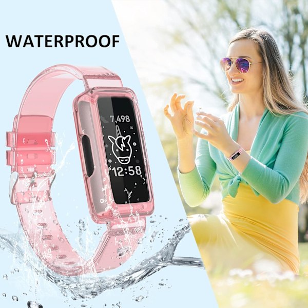 TPU Genomskinlig Rem för Fitbit Ace 3/Ace 2/Inspire Serie - Faychey