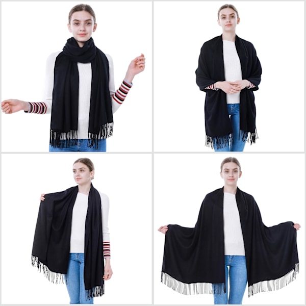 Cashmere Pashmina Sjal och Shawl - Mjuk Pashmina för Kvinnor (20 Färger)