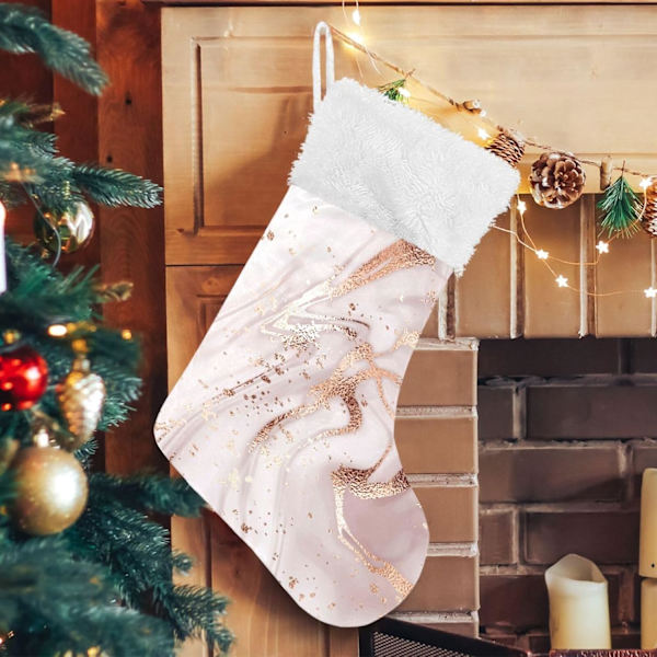 Julklapp, personliga julklappsstrumpor 2-pack Leopard Gepard Print 4 18 tum Julstrumpor Hängande Ornament Kamin för träddekoration