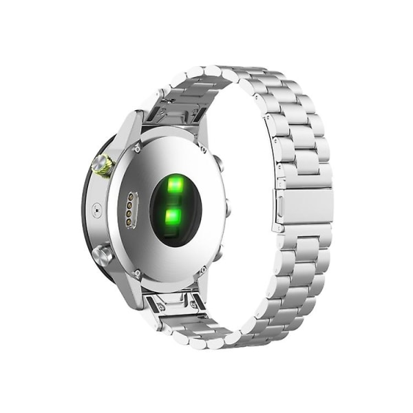 Til Garmin Fenix 5s rustfrit stål urrem UJP Silver