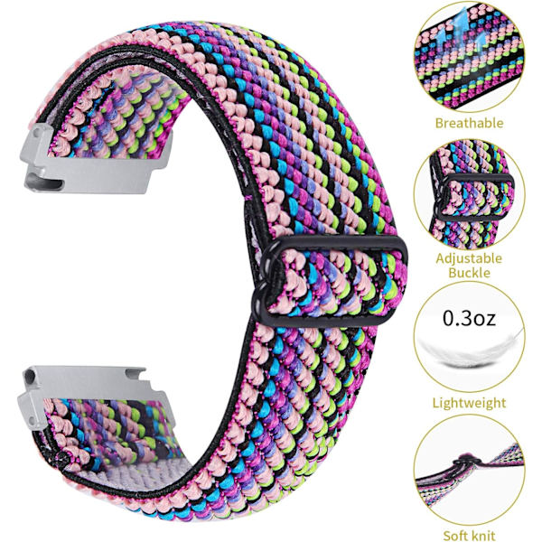 Elastiska band kompatibla med Galaxy Watch3 41mm/Galaxy Watch 42mm