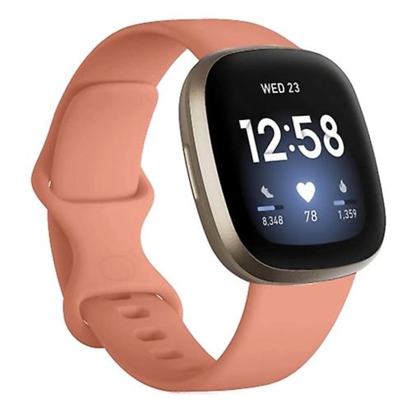 For Fitbit Versa 3 / Sense Silikonurrem FDL Pink