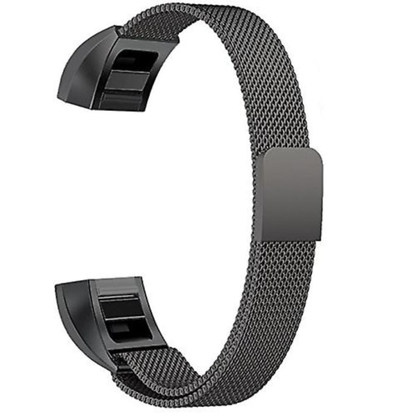 Rustfrit stål magnet urrem til Fitbit Alta, størrelse: lille, 130-170mm BWY Black