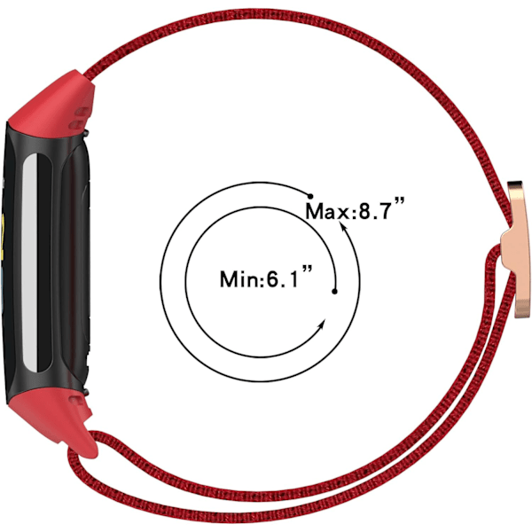 Kompatibel med Fitbit Charge 5 Elastiska band Flerfärgad Justerbar