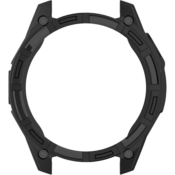 Kompatibel med Garmin Fenix 8 47mm Beskyttelsesdeksel, Smartklokke TPU Beskyttelsesdeksel Skall Myke og Holdbare Klokketilbehør (Svart) Svart