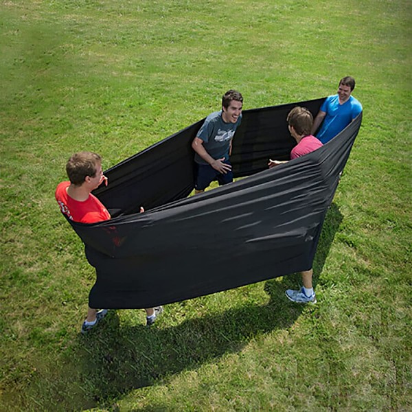 Träningshjul Lycra Tube utdr Game Clrful Spande Slingsht Large Cmpressin Stretchy Sensry Team Building Activities fr Friends Family Black 2m