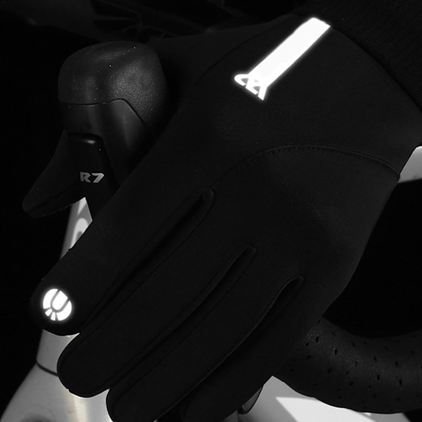 Vinter Termiske Handsker - Touchscreen Vinter Varme Handsker | Cykelhandsker, Reflekterende Vindtætte Cykelhandsker til Kvinder og Mænd, Vandring, Løb, Cykling,