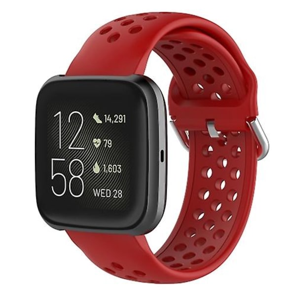 23mm för Fitbit Blaze / Fitbit Versa 2 Universal Sport Silikon Armband NMJ Red